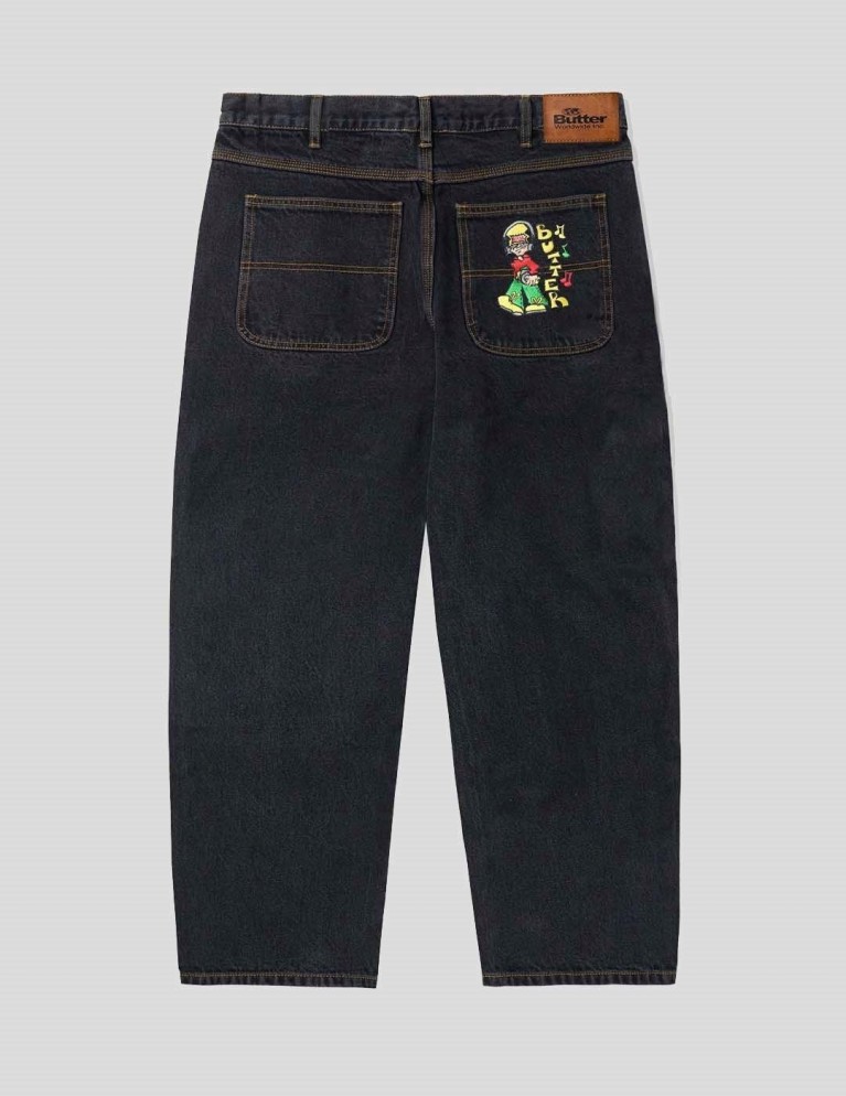 Pantalón BUTTER GOODS bass denim pants washed black